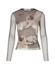 Camiseta de manga larga beige XS