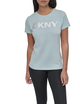 T-shirt à Manches Courtes Exploded Logo Mineral / Silver XS - DKNY - FashionsVida