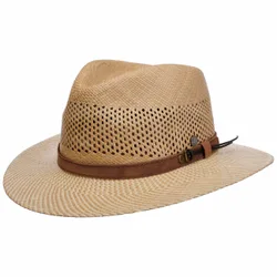 Twotone Brim Traveller Panama Hat by - nature - Female - Size: M (57-58 cm)