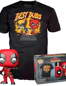 T-shirt à Manches Courtes Wolverine Deadpool Marvel Black M unisex