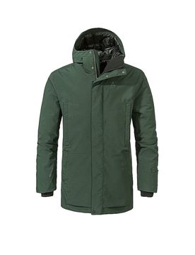 Parka d'hiver isolé Crivat 2L à capuche vert foncé 50