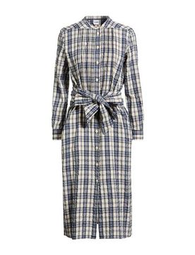 Vestido midi Mujer Azul marino 32 Mujer