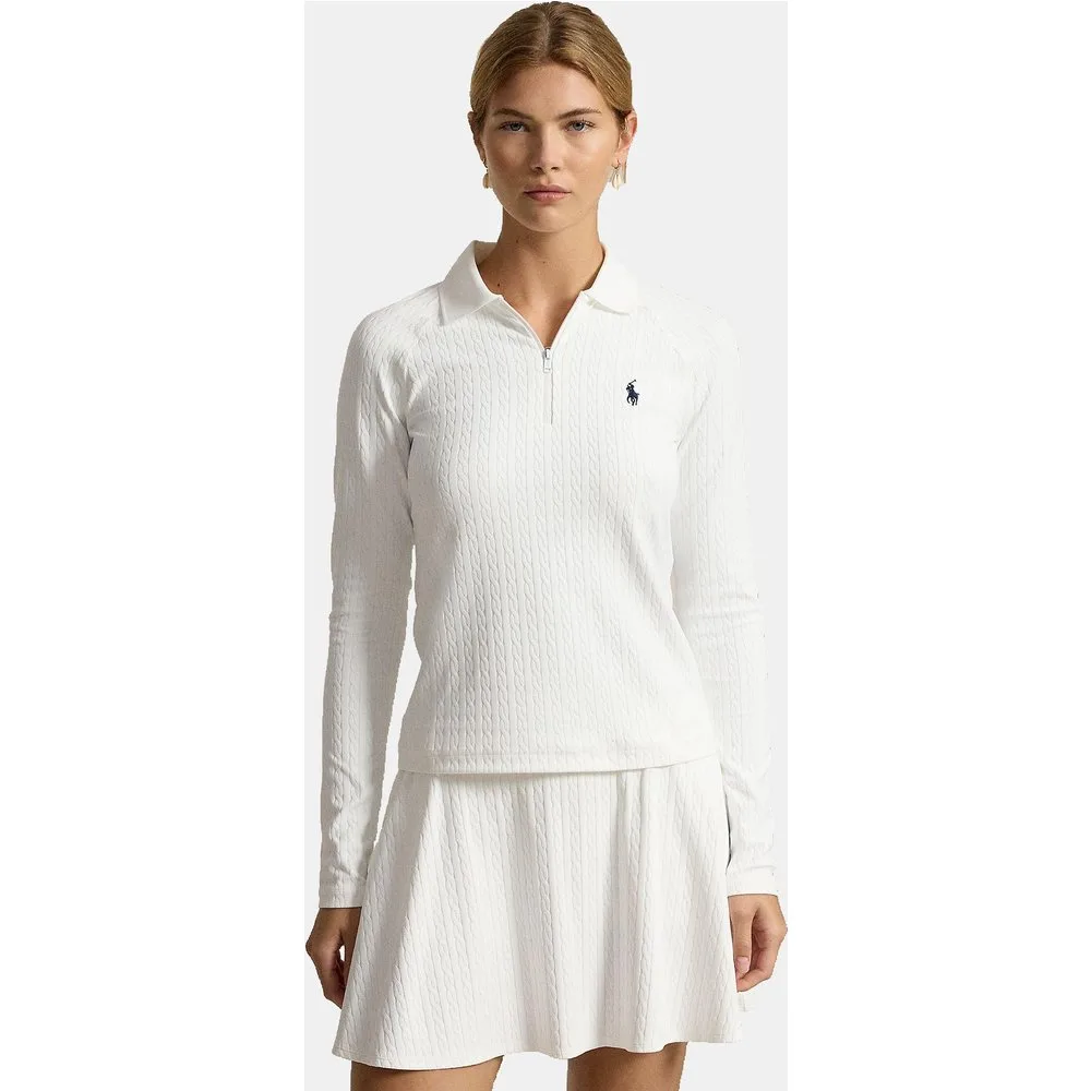 Polo de mujer de manga larga con cremallera - Ralph Lauren - FashionsVida