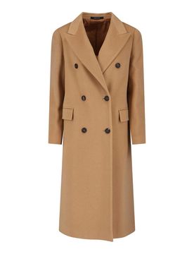 Cappotto Midi In Cashmere