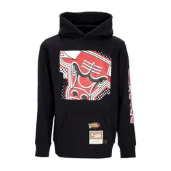 Felpa Cappuccio Uomo Nba Big Face 7.0 Hoodie Chibul Black