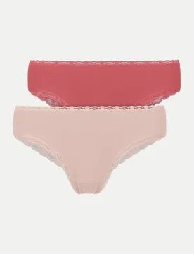 Brazilian Slip Lace Mehrfarbig S - Snocks - FashionsVida