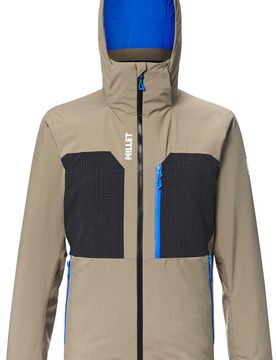 Skijacke Grands Montets Peak Jkt M Dorite Black für Herren Größe L Beige