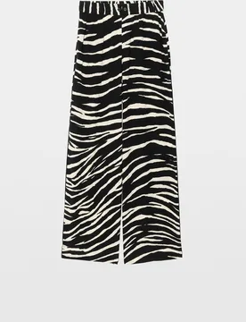 Zadig & Voltaire - Pantalones rectos de mujer estilo pijama estampados de viscosa - Zadig & Voltaire - FashionsVida
