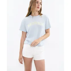 Camiseta de mujer de manga corta con logo