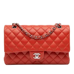 Medium Classic Lambskin Double Flap