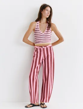 Striped Barrel Jeans (Size: ) - Pull&bear - FashionsVida