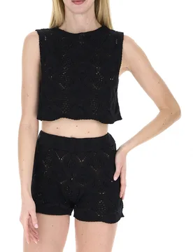 Dixie Top in maglia NERO S - Dixie - FashionsVida