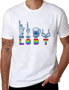 Liberty Guns Beer Tits T-Shirt funny t shirts man essential t shirt T-Shirt - Aliexpress - FashionsVida