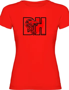 Maglietta A Maniche Corte I Love Downhill Red - Kruskis - FashionsVida