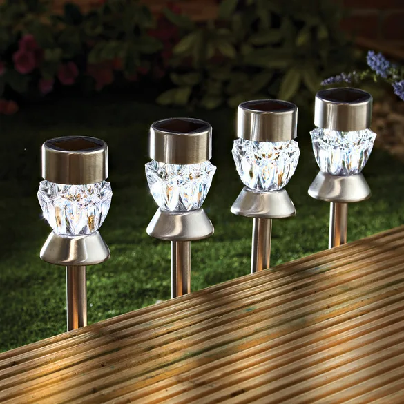 Solarleuchten "Kristall" 4er-Set - Gainsborough - FashionsVida