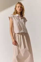 Blouse Poplin Solid female