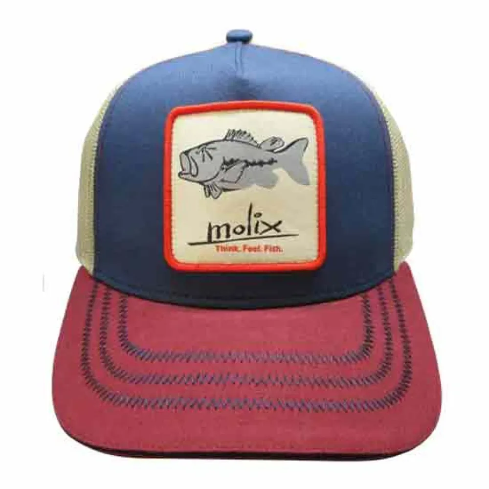 Black Bass Cap Navy / Cream One Size Men - Molix - FashionsVida