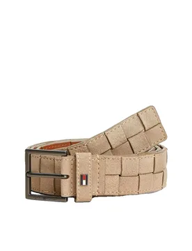 Ceinture Hudson Suede Weave 3.5 Classic Stone 90 cm - Tommy hilfiger - FashionsVida