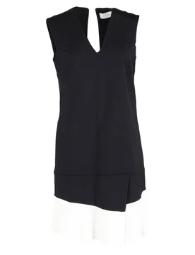 Women's Preloved Mini Dress in Black Silk Size: Medium - Black - Size: M - Victoria Beckham - FashionsVida