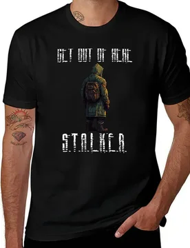Get Out Of Here S.T.A.L.K.E.R. - S.T.A.L.K.E.R. Pixel Art T-Shirt Holiday Simple Tee Shirt - Aliexpress - FashionsVida