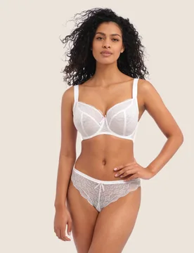 Fancies Wired Balcony Bra GG-K White female - Freya - FashionsVida