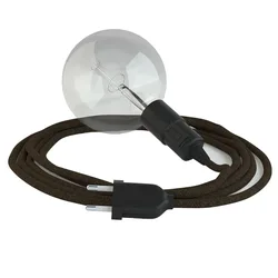 Cables Suspension Luminaire Rn04 3 M Brown / Black One Size