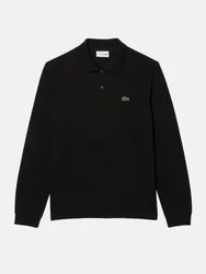 Langarm Poloshirt Schwarz XL
