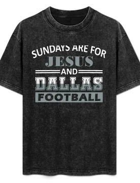 Funny Dallas Pro Football - Sundays are For Jesus and Dallas T-Shirt Sweat Resistant Workout Tee Shirt - Aliexpress - FashionsVida