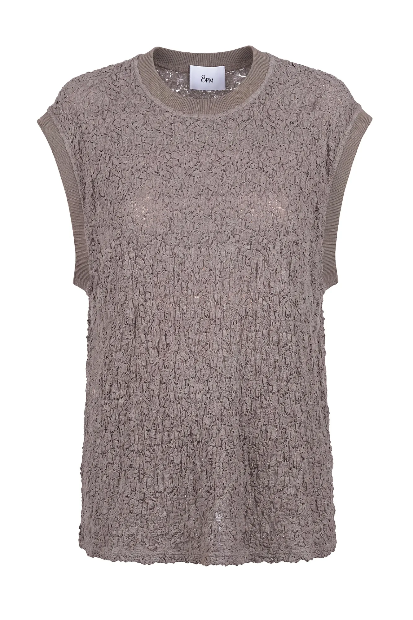 Pm - Top - 471666 - Tortora - 8PM - FashionsVida