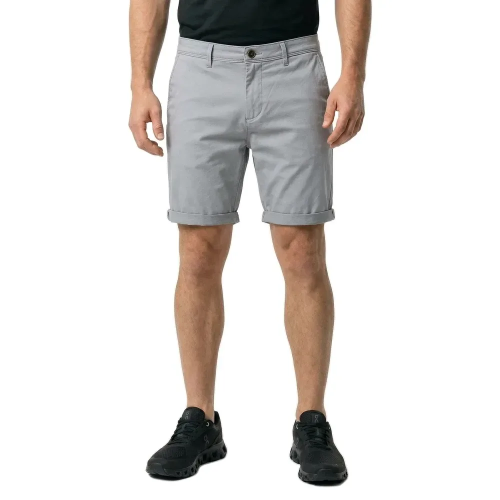 Pantaloni Corti Chino Bowie Solid Ultimate Grey 2XL - Jack & jones - FashionsVida