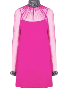 Moschino Pink Bondage Dress - Moschino - FashionsVida