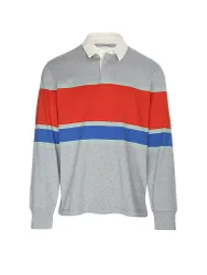 Rugbysweater hellgrau L herren