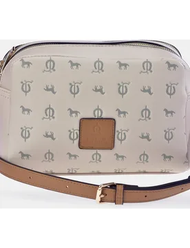 Bolso crossbody en PU grabado logo - El Caballo - FashionsVida