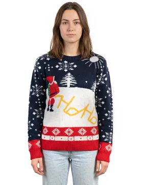 Weihnachtspullover Motive für Damen Heiligabend Basic - female - KARNEVAL-MEGASTORE - FashionsVida
