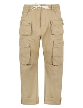 Pantalone beige uomo cargo