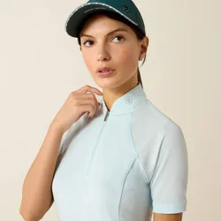 Damen Funktionsshirt SOQUEL ¼ ZIP starlight blue M