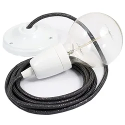 Cables Suspension Luminaire Rl03 50 Cm Glittering Grey / White One Size