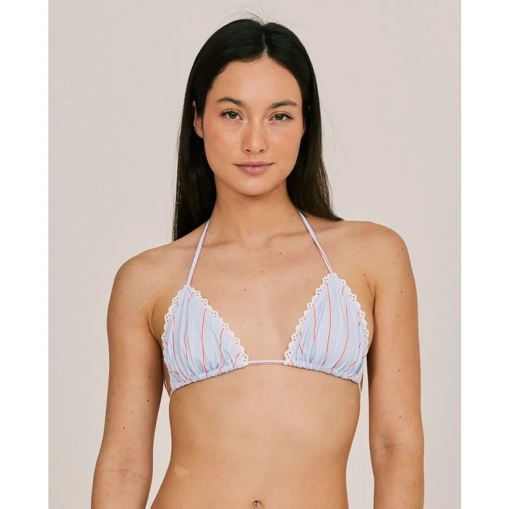 Top de bikini en cortina con puntilla - Bohodot - FashionsVida