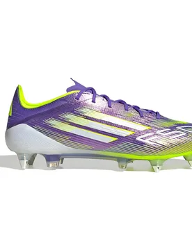 Chaussures De Football F50 Elite Sg Purple Rush / Ftwr White / Lucid Lemon EU 40 2/3 - Adidas - FashionsVida