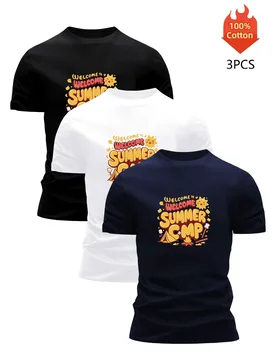 Pack T-Shirt Men's 100% Cotton Graphic Printed Tees Funny Summer Blouse Casual Breathable Cool High Quality Clothing - Aliexpress - FashionsVida