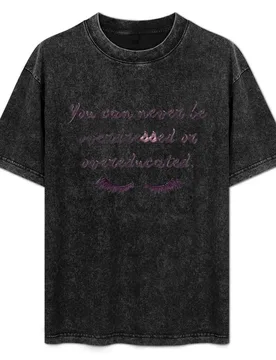 You can never be overdressed or overeducated. T-Shirt Casual Loose Fit Summer Tee Shirt - Aliexpress - FashionsVida