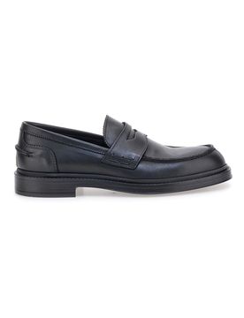 Mocassini neri in vera pelle eleganti 1056 43