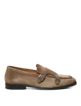 Mocassina in pelle a doppia fibbia