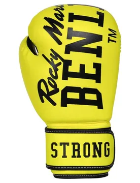Gants De Boxe Artificiels Cuir Chunky B Neon Yellow 8 oz - Benlee - FashionsVida