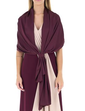 Stola in satin BORDEAUX TU