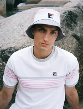 James Yarn Dye Striep T-Shirt - XS - FILA - FashionsVida