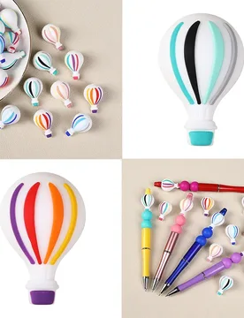 Pcs 3D Hot air balloon Focal Silicone Beads Beads For Jewellery Mkng DIY Beaded Pen KeyChain Bracelet Necklace Popular Jew - Aliexpress - FashionsVida