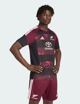 T-shirt Performance All Blacks per il tour in Sud Africa L Maroon - Adidas - FashionsVida