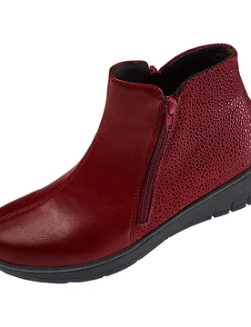 Damenstiefelette "Doris" 36 rot - wonderwalk - FashionsVida