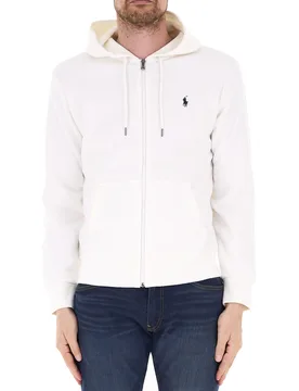 Felpa con zip POLO BIANCO M - Ralph Lauren - FashionsVida